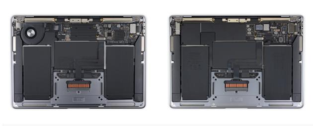 iFixit拆解M1芯片MacBook Pro和Air：内部设计与英特尔版相同_手机新浪网