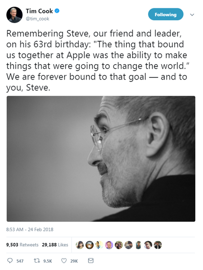 库克发布Twitter