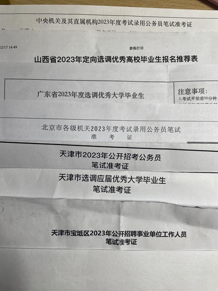菲比参加考试的准考证。受访者供图