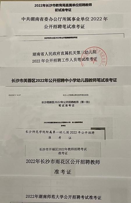 白叶参加考试的准考证。受访者供图