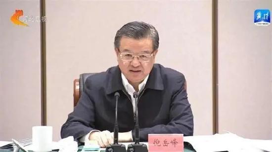 倪岳峰在雄安新区主持召开座谈会。图片来源:河北新闻联播