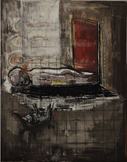 《在天堂》40cmx50cm 布面油画 2013年5月