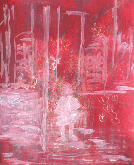 杨洋 《境》32x46cm砂纸色粉.2014