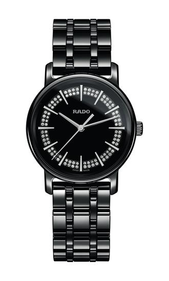  RADO瑞士雷达表DiaMaster钻霸系列黑色高科技陶瓷石英腕表