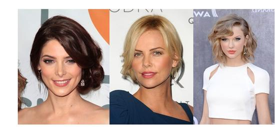 Ashlee Greene(左) Charlize Theron(中)Taylor Swift(右)