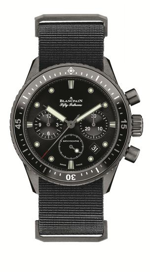 宝珀全新深潜器Bathyscaphe飞返计时码表