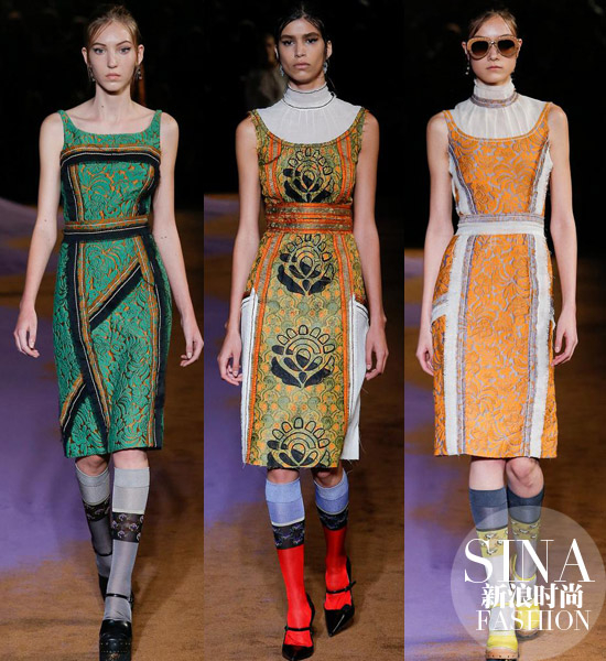 Prada：本季立体花纹图案