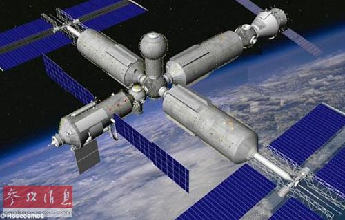 俄罗斯计划建造自己的空间站。此为新空间站想象图。