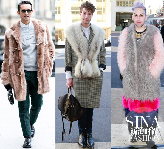 各种各样的皮草街拍