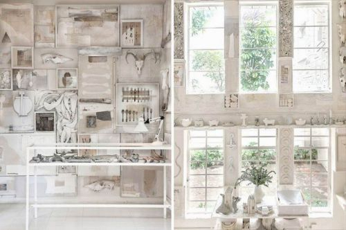 近万只动物骸骨配合墙上挂着的充满历史痕迹的老旧烹饪工具