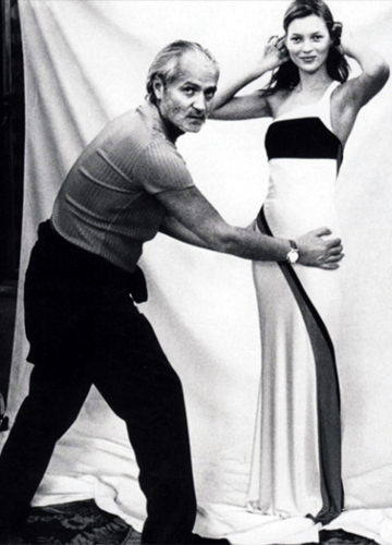 Gianni Versace与Kate Moss