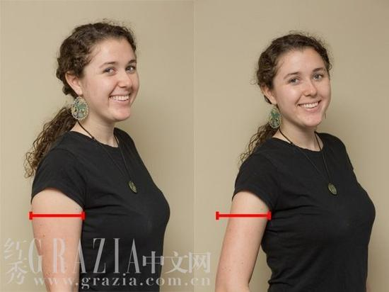 一定要露手臂的话，请注意位置