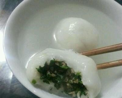 韭菜鸡蛋馅汤圆