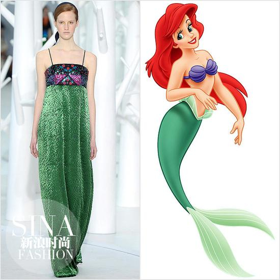 Delpozo 2015秋冬“撞衫”《小美人鱼》Ariel公主