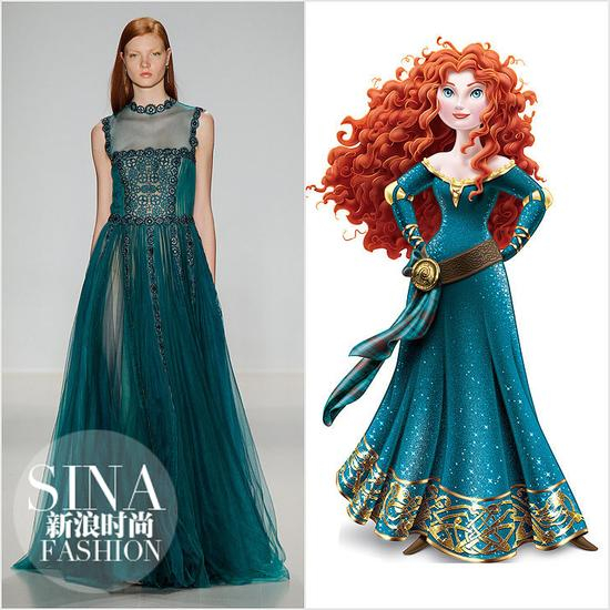 Tadashi Shoji 2015秋冬《勇敢传说》梅里达公主