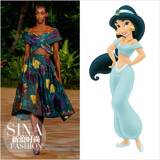 Christian Siriano 2015秋冬系列“撞衫”《阿拉丁神灯》Jasmine公主