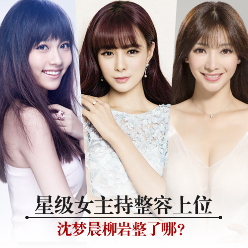 星级女主持整容上位 沈梦晨柳岩整了哪