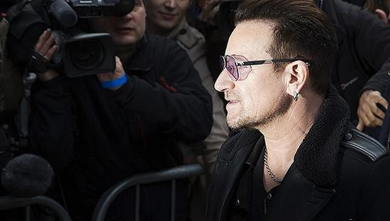 U2主唱波诺。图片来源：网络