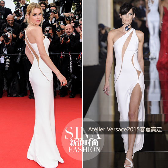 杜晨-克洛斯身穿Atelier Versace 2015春夏高定