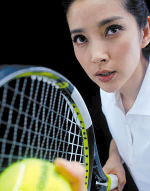 李冰冰拍摄08奥运宣传片