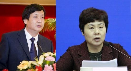 吕芃（左）、李翠芳（右）