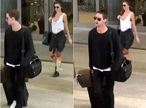 米兰达·可儿（Miranda Kerr）与25岁的新任男友埃文·斯皮格尔（Evan Spiegel）