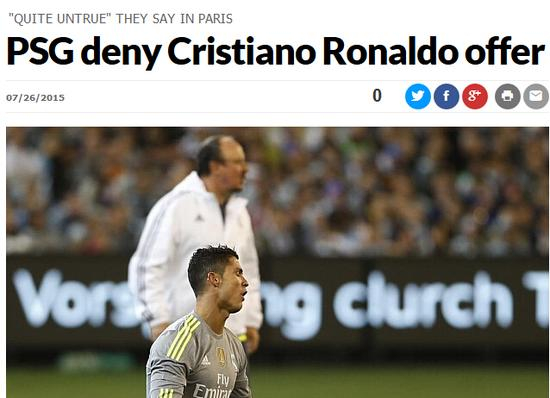 《马卡报》：巴黎否认有过报价