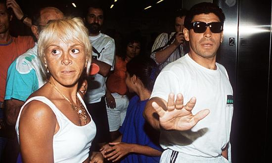 马拉多纳和前妻克劳迪娅