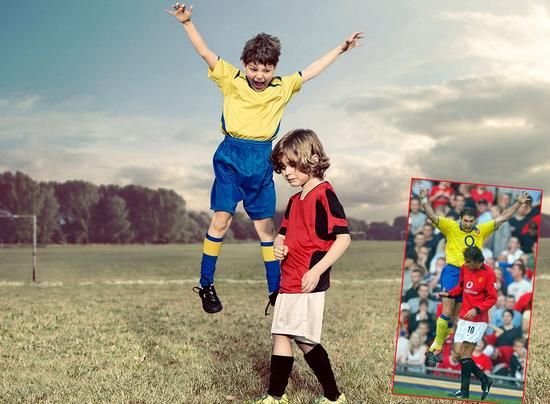 阿森纳战曼联，基翁对范尼咆哮