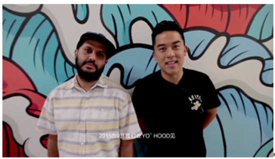 　图为THE HUNDREDS主理人：BEN & BOBBY