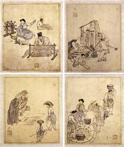 韩国 风俗画 金弘道