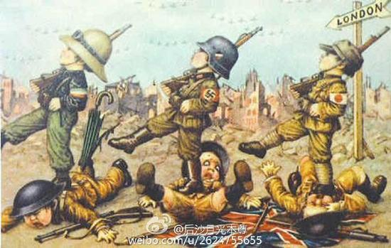 法西斯联盟，整齐有序，战无不胜。