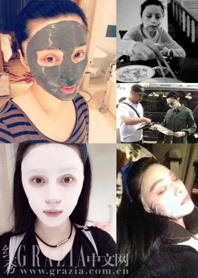 前方高能 敷了“荧光剂”面膜变绿灯侠？