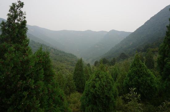 考察当天赶上了阴天。