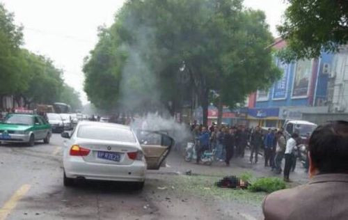 ▲5月11日，爆炸现场。（图片来源于网络）