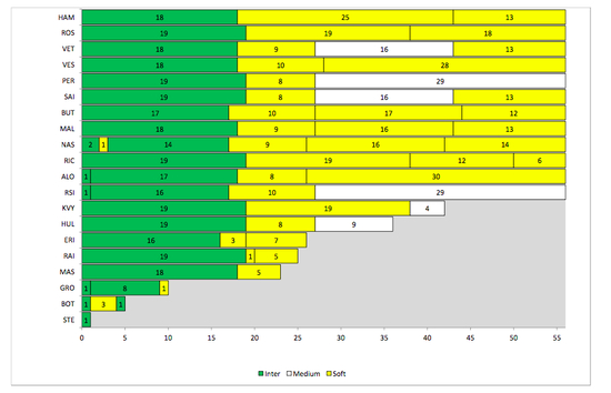 F1美国站轮胎策略表