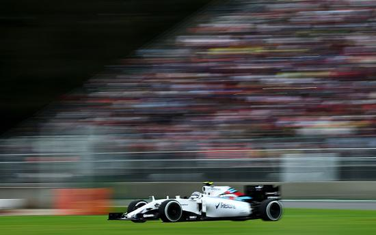 威廉姆斯的最高车速达到了360公里/小时