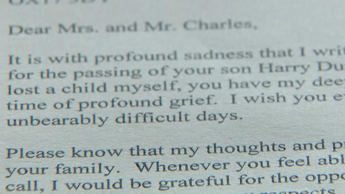 美国大使馆向邓恩家致信以表“沉痛的哀悼” 图片来源：天空新闻