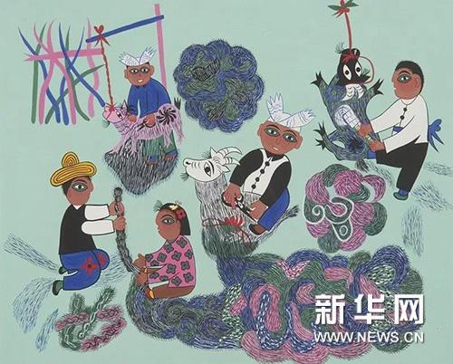 陕西省美术博物馆藏安塞农民画作品展