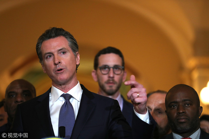 　纽森认为死刑违反了加州人的“价值观”&nbsp; 图自视觉中国