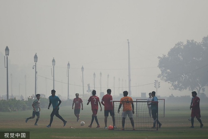 11月12日，印度新德里，当地空气污染持续&nbsp; 图自视觉中国