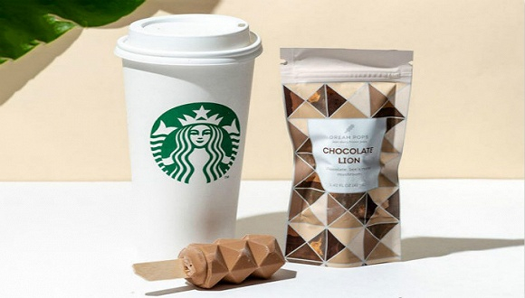 巧克力豆味的星巴克素食冰淇淋