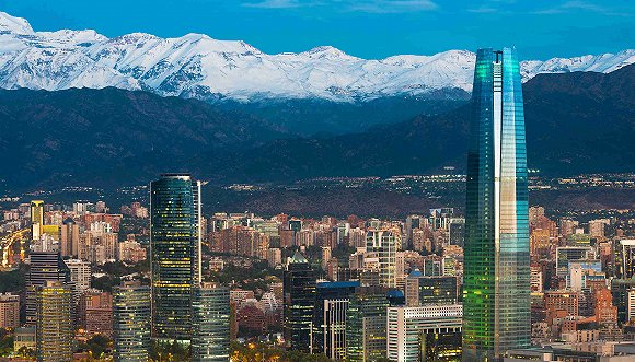 智利首都圣地亚哥&nbsp; 来源：视觉中国