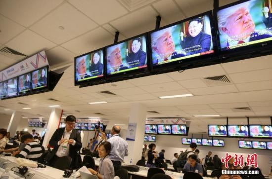 图为媒体中心。 中新社记者 刘震 摄