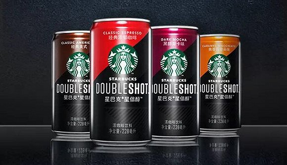 　星巴克星倍醇浓咖啡饮料。