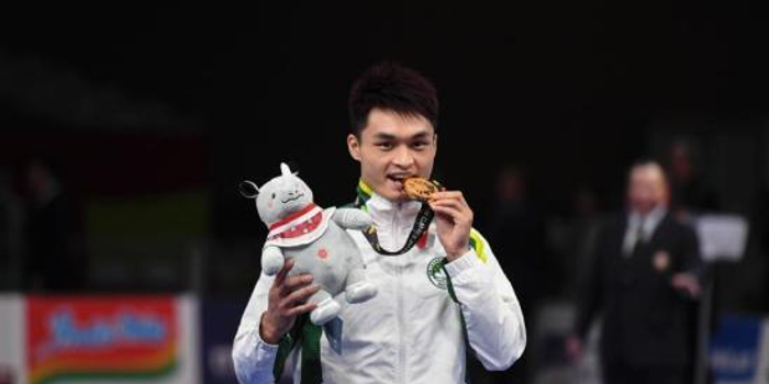 中国澳门代表团本届亚运会首金诞生 特首发贺