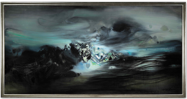 朱德群，《第268号构图》，油画画布，1967-1968