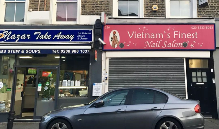 位于伦敦的越南美甲店。图 | 王磬摄