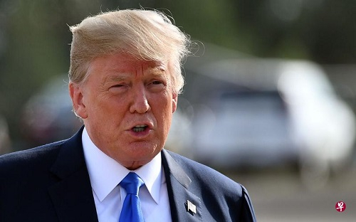 资料图片：美国总统特朗普。（新加坡《联合早报》网站）