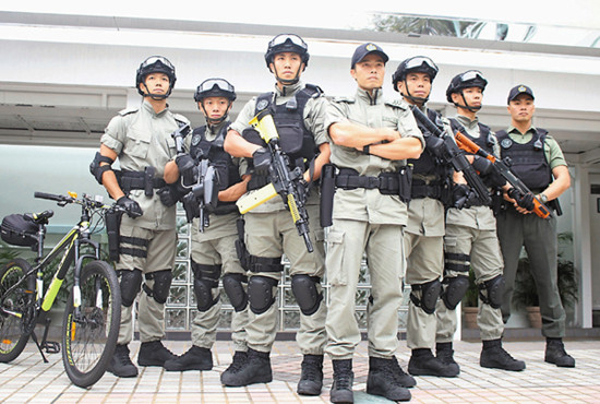 图为香港惩教飞虎队